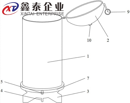 立式橡膠硫化罐結(jié)構(gòu)圖